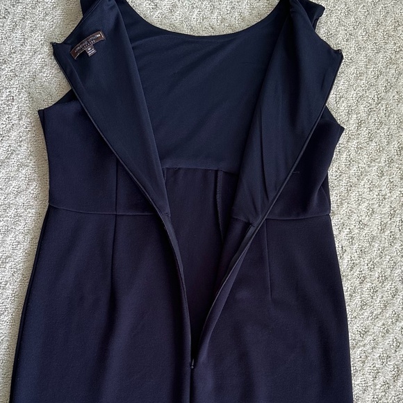 Adrienne Vittadini Sleeveless Sheath Dress Navy Blue Size 8P - Picture 7 of 11
